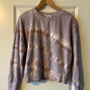 Cropped Tie-Dye Sweatshirt